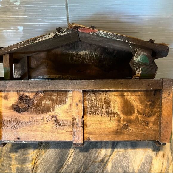 Italian wood and ceramic nativity set - Picture 5 of 9